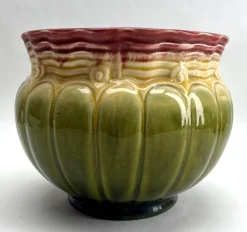 Pamono Art Nouveau Handmade Planters from Royal Bonn, Germany, 1930s, Set of 2><noscript><img width=