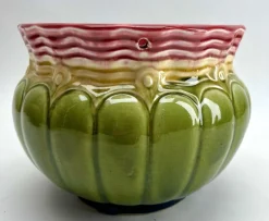 Pamono Art Nouveau Handmade Planters from Royal Bonn, Germany, 1930s, Set of 2><noscript><img width=
