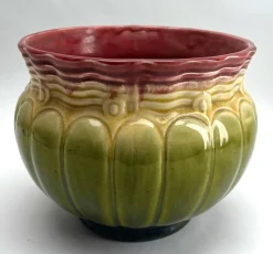 Pamono Art Nouveau Handmade Planters from Royal Bonn, Germany, 1930s, Set of 2><noscript><img width=