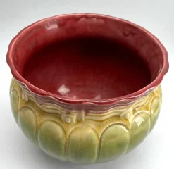 Pamono Art Nouveau Handmade Planters from Royal Bonn, Germany, 1930s, Set of 2><noscript><img width=