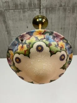Discount Pamono Art Nouveau Hand-Painted Glass Lamp, 1890s