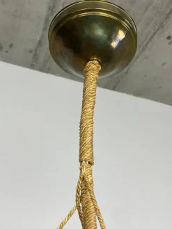 Discount Pamono Art Nouveau Hand-Painted Glass Lamp, 1890s