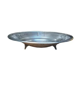 Pamono Art Nouveau Italian Sterling Silver Dish, 1930s> Serving Dishes
