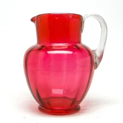 Discount Pamono Art Nouveau Jug from Cranberry Glass, United Kingdom, Early 1900s
