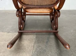 New Pamono Art Nouveau Jugendstil Bentwood Rocking Chair by Fischel, Austria, 1910s