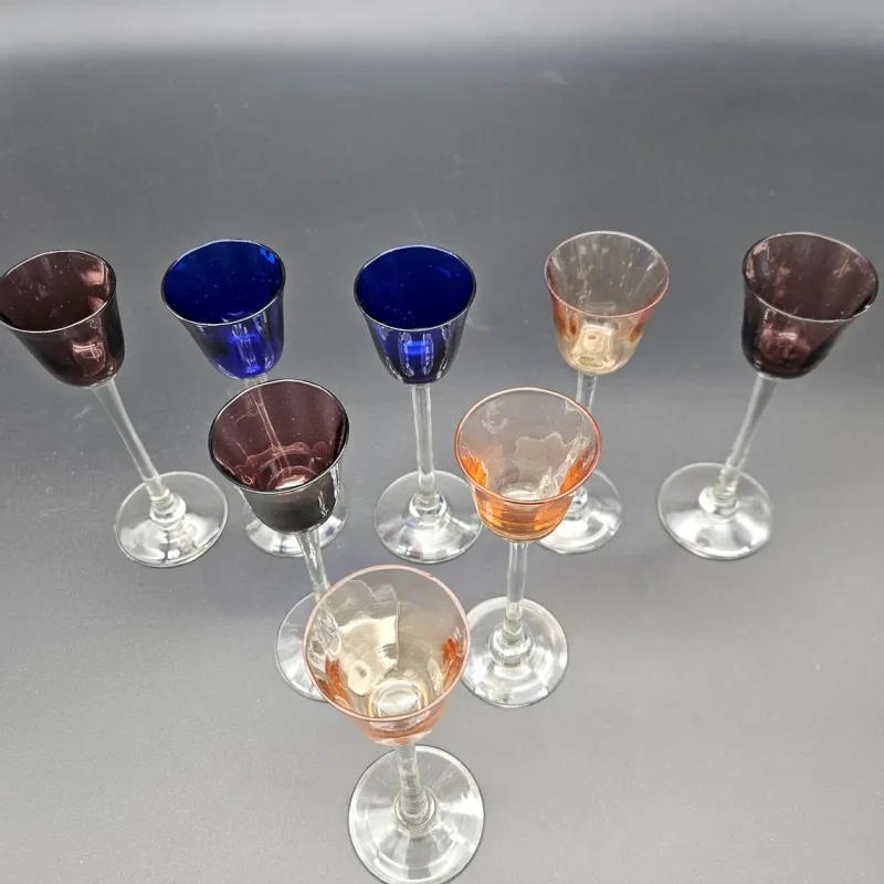 Pamono Art Nouveau Liqueur Glasses, 1910s, Set of 6> Glassware