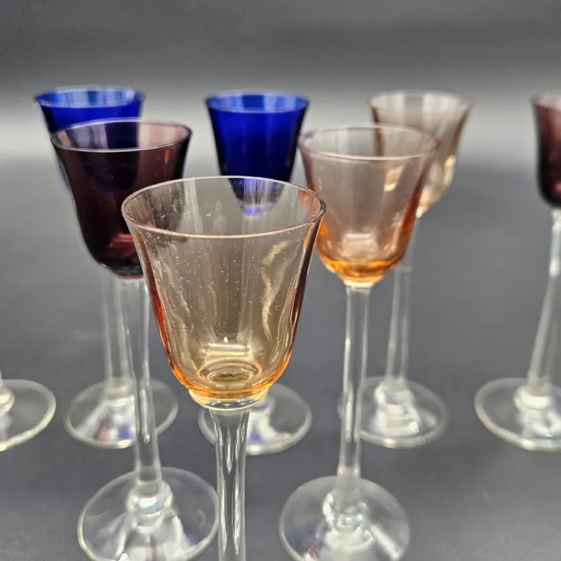 Pamono Art Nouveau Liqueur Glasses, 1910s, Set of 6> Glassware