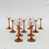 Pamono Art Nouveau Liquor Glasses from Rheinische Glashütte, Cologne-Ehrenfeld, 1890s, Set of 11> Glassware