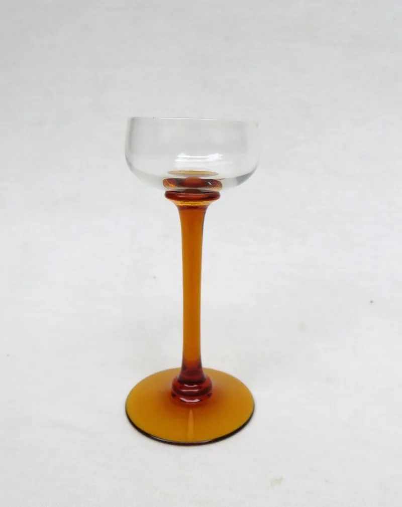 Pamono Art Nouveau Liquor Glasses from Rheinische Glashütte, Cologne-Ehrenfeld, 1890s, Set of 11> Glassware