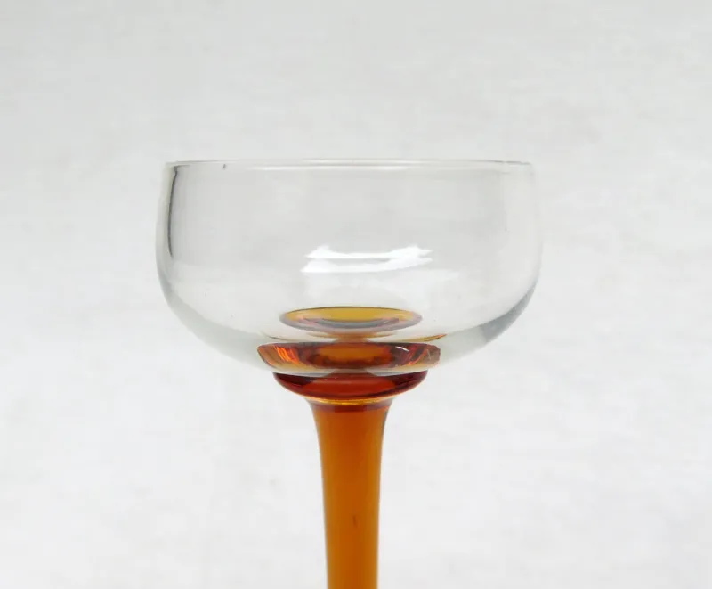 Pamono Art Nouveau Liquor Glasses from Rheinische Glashütte, Cologne-Ehrenfeld, 1890s, Set of 11> Glassware