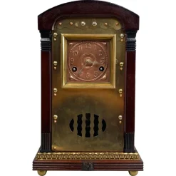 Online Pamono Art Nouveau Mantel Clock by Junghans Darmstadt, 1890s