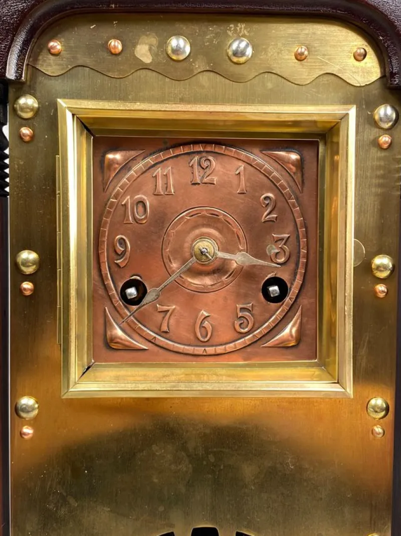Online Pamono Art Nouveau Mantel Clock by Junghans Darmstadt, 1890s