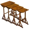 Best Pamono Art Nouveau Nesting Tables by Emile Galle, Set of 4