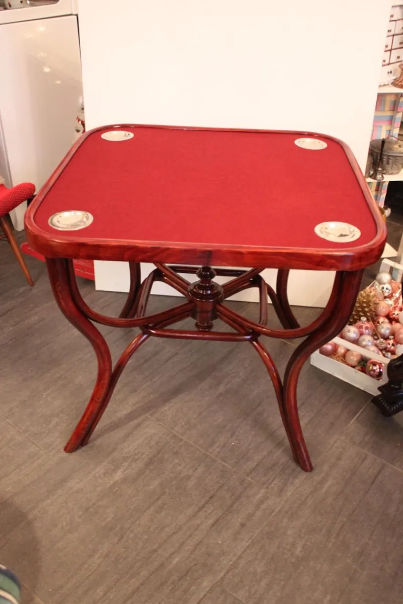 Hot Pamono Art Nouveau No. 5 Game Table by Michael Thonet, 1900s