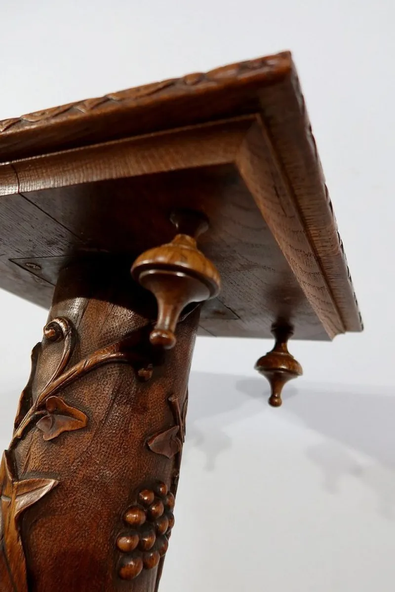 Discount Pamono Art Nouveau Oak Column, 1920s