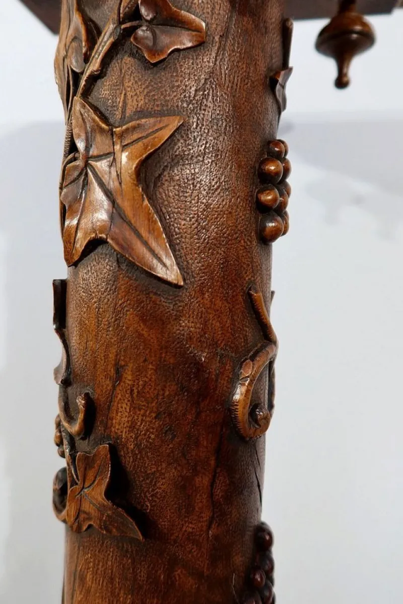 Discount Pamono Art Nouveau Oak Column, 1920s