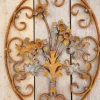 Pamono Art Nouveau Oval Wrought Iron Decoration Ornament Element with Flowers> Garden Accessories
