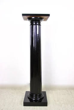 Pamono Art Nouveau Pedestal in Ebonized Beechwood, Austria, 1900s><noscript><img width=