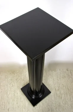 Pamono Art Nouveau Pedestal in Ebonized Beechwood, Austria, 1900s><noscript><img width=