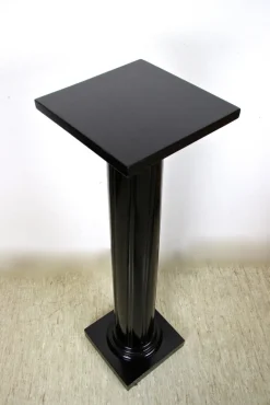 Pamono Art Nouveau Pedestal in Ebonized Beechwood, Austria, 1900s><noscript><img width=