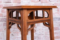 Pamono Art Nouveau Pedestal in Walnut, 1900s
