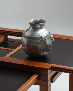 Sale Pamono Art Nouveau Pewter Vase from Houzeaux Chevalier, 1920s