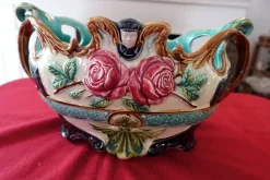 Pamono Art Nouveau Planter in Ceramic> Planters And Jardiniere