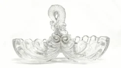 Pamono Art Nouveau Salt and Pepper Holder by Niemen Glassworks, Poland, 1920s> Salt & Pepper Shakers