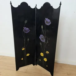 Pamono Art Nouveau Screen in Enameled Metal, 1890s