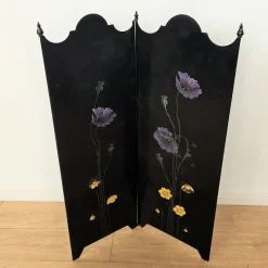 Pamono Art Nouveau Screen in Enameled Metal, 1890s