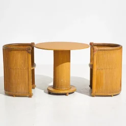 Pamono Art Nouveau Set by Hans Günther Reinstein, 1890s, Set of 3> Living Room Sets