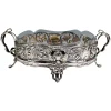 Pamono Art Nouveau Silver Jardiniere with Original Glass Liner Viennese Master, 1900s> Planters And Jardiniere