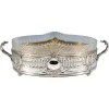 Pamono Art Nouveau Silver Jardinière with Cut Glass Liner by Wolfers Frères, Brussels, 1890s> Planters And Jardiniere