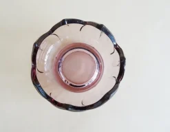 Pamono Art Nouveau Silver-Plated Sugar Bowl with Handle & Purple Glass Insert