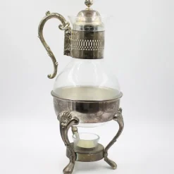 Sale Pamono Art Nouveau Silver-Plated Jug on a Warmer, 1890s