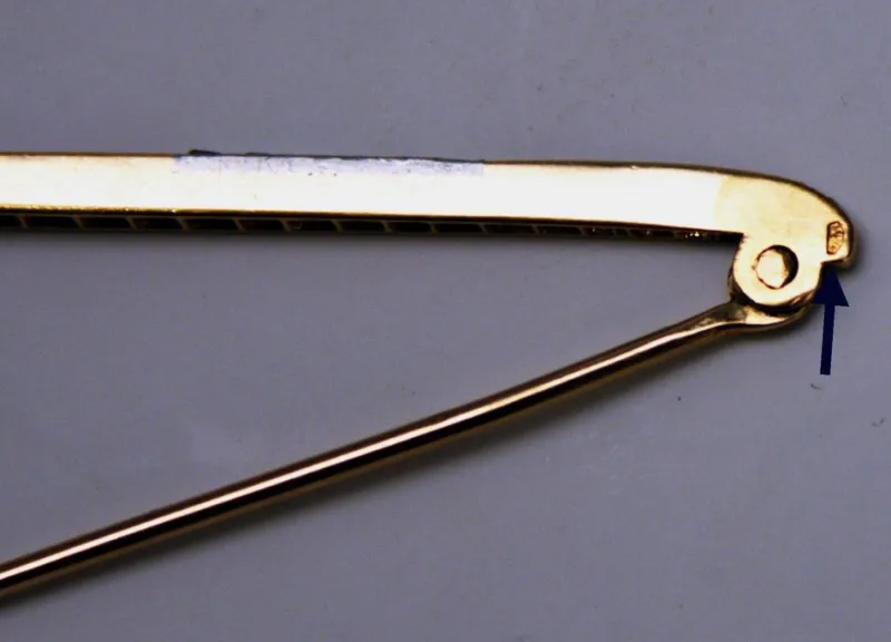 Online Pamono Art Nouveau Stick Brooch Gold, 1890s