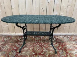 Online Pamono Art Nouveau Style Painted Iron Garden Table
