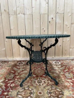Online Pamono Art Nouveau Style Painted Iron Garden Table