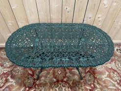 Online Pamono Art Nouveau Style Painted Iron Garden Table