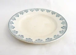Pamono Art Nouveau Terre De Fer Plate Dish in Earthenware by Digoin Sarreguemines, 1890s