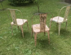 Hot Pamono Art Nouveau Tolix Bistro Garden Chairs, Set of 3