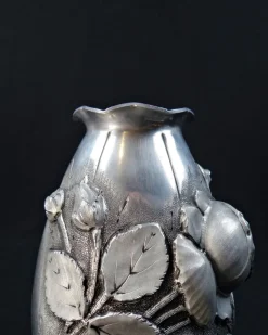 Outlet Pamono Art Nouveau Vase in Metalwork, 1920