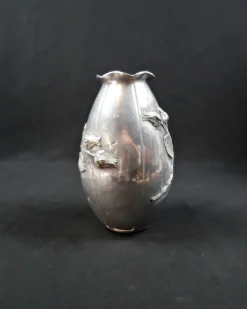 Outlet Pamono Art Nouveau Vase in Metalwork, 1920