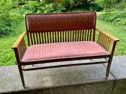 Pamono Art Nouveau Vienna Sofa and Armchairs by J.J Kohn for Jacob & Josef Kohn, 1890s, Set of 4><noscript><img width=