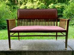 Pamono Art Nouveau Vienna Sofa and Armchairs by J.J Kohn for Jacob & Josef Kohn, 1890s, Set of 4><noscript><img width=