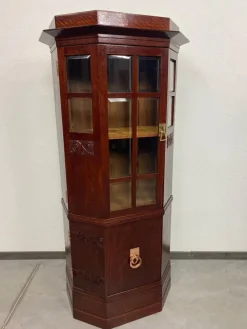 Online Pamono Art Nouveau Vitrines in the style of Joseph Maria Olbrich, 1890s-1910s, Set of 2