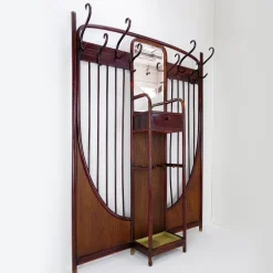 Pamono Art Nouveau Wall Mounted Coat Rack from Thonet, Vienna, 1900s><noscript><img width=