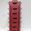 Pamono Art Nouveau Wall Newspaper Stand in Metal Bordeau Red, Black & Gold, 1890s> Magazine Racks