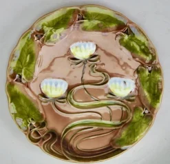 Outlet Pamono Art Nouveau Water Lily Majolica Service by Villeroy & Boch for Schramberg, Set of 10
