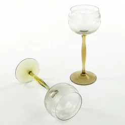 Hot Pamono Art Nouveau Wine Glasses, Poland, 1890s, Set of 2